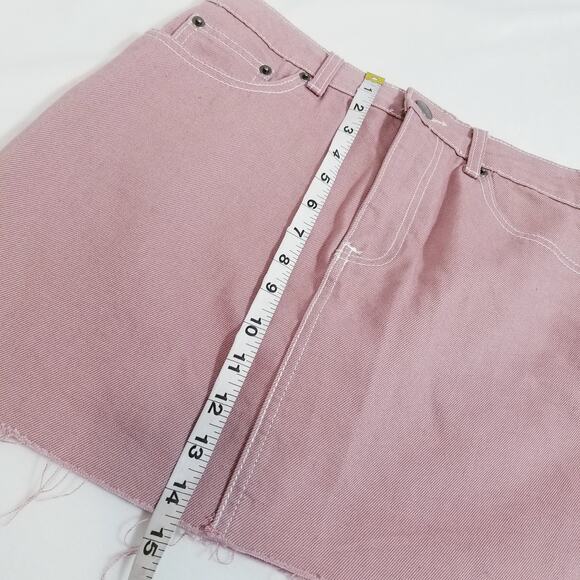 Forever 21 Pink Denim Skirts - Picture 7 of 8